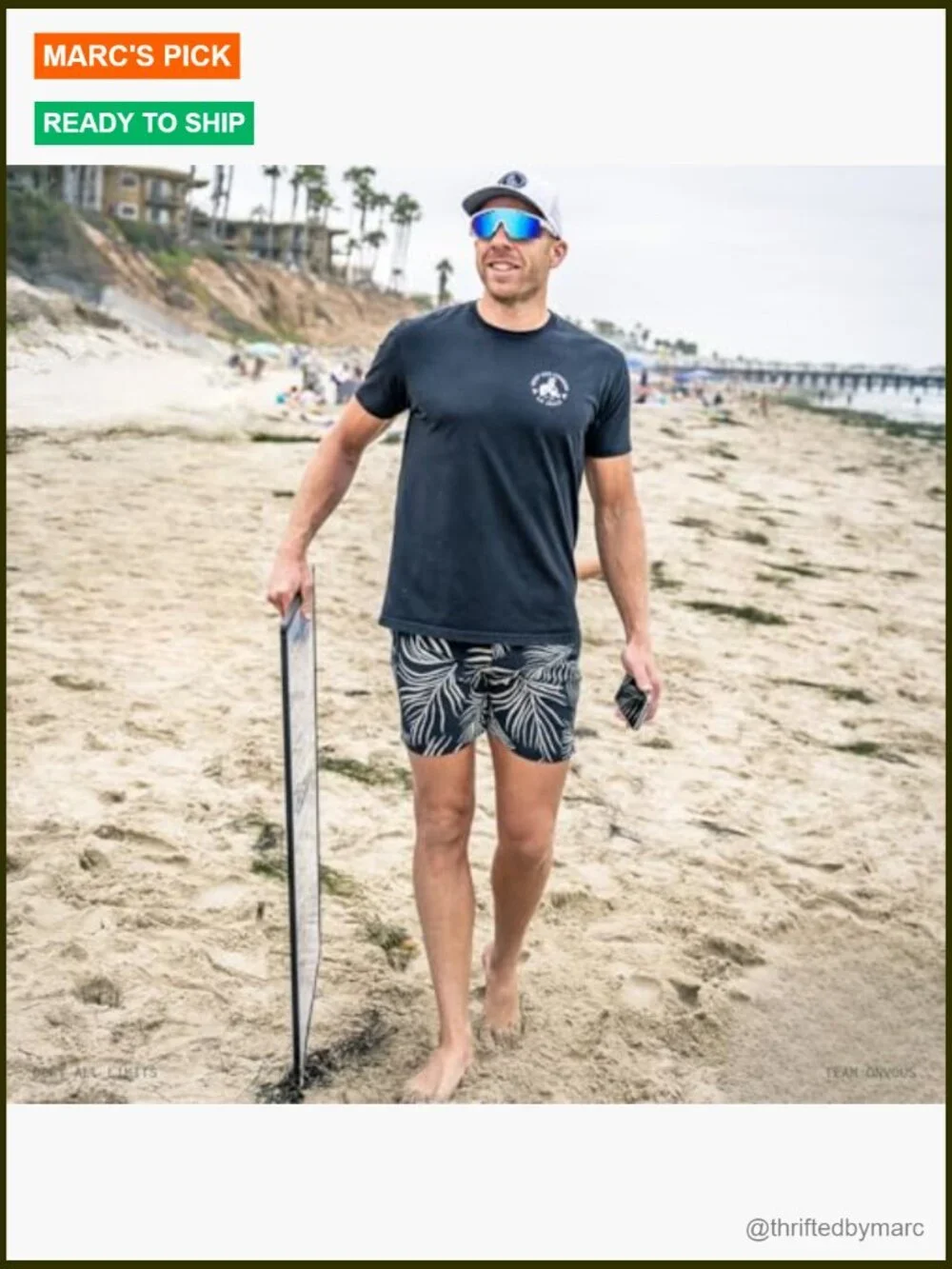 Men's 7-Inch Swim Trunks with Liner, Quick Dry Polyester Spandex
